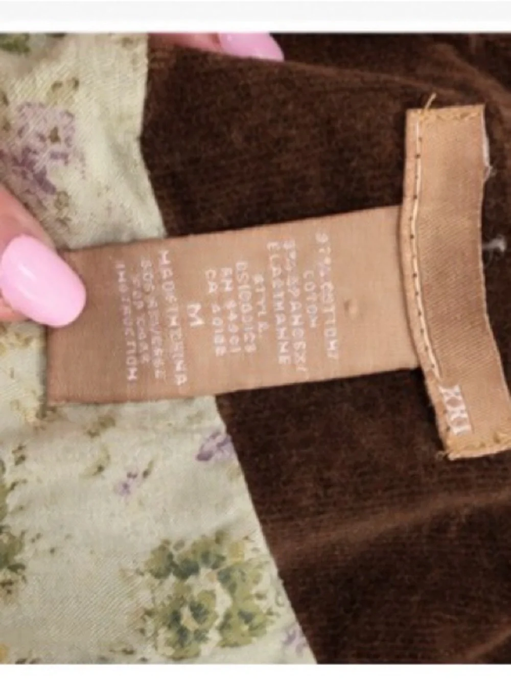 woman’s Brown Corduroy Double-Breasted Jacket